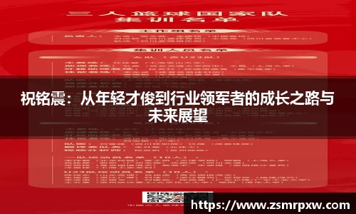 祝铭震：从年轻才俊到行业领军者的成长之路与未来展望
